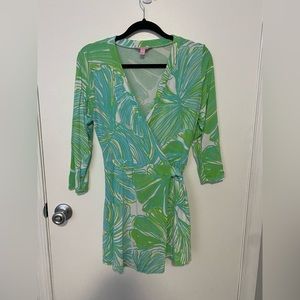 Lilly Pulitzer Karlie Wrap Romper size medium